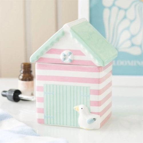 PASTEL BEACH HUT OIL BURNER – ПАСТЕЛЕН АРОМА ЛАМПА „ПЛАЖНА КЪЩИЧКА“