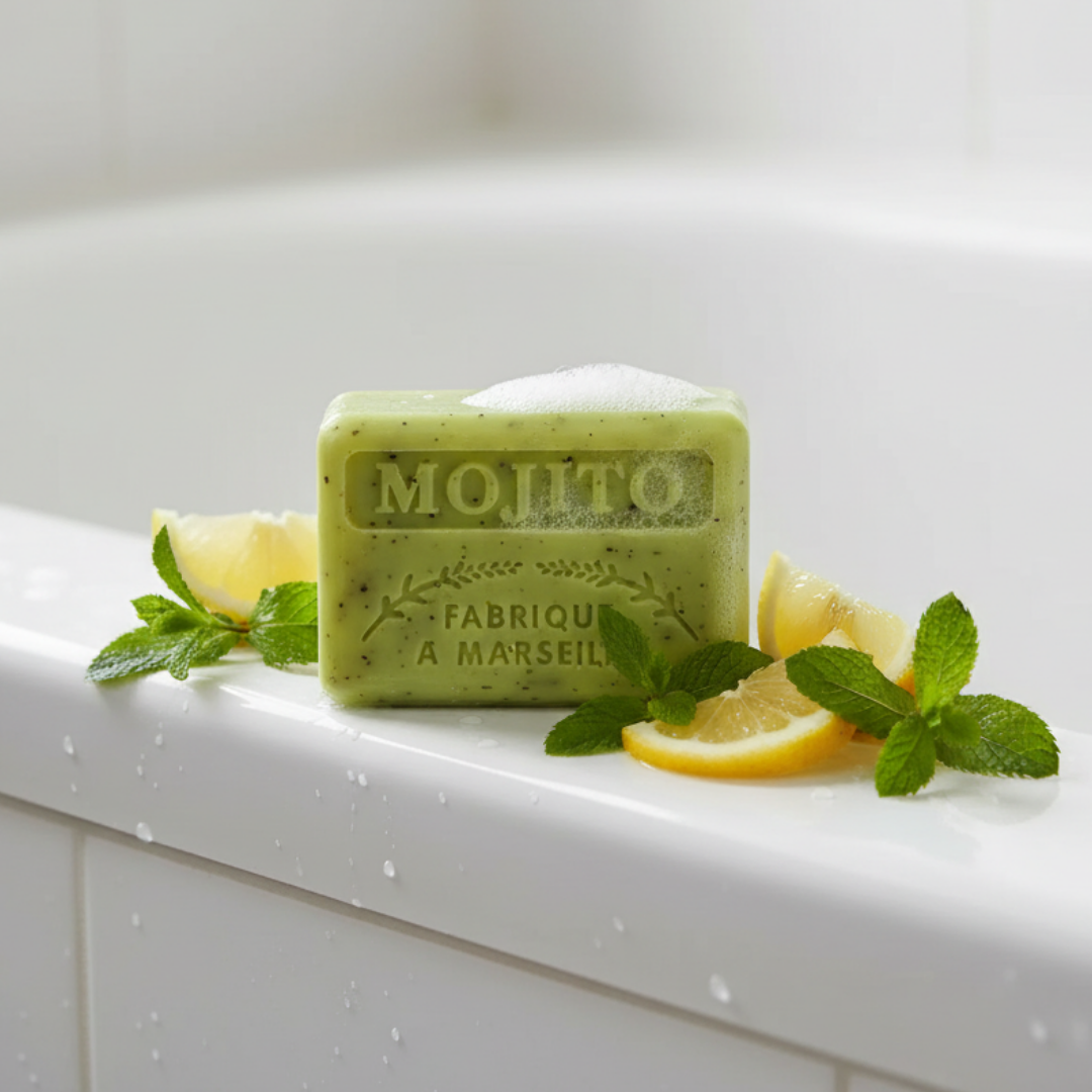 ЗАНАЯТЧИЙСКИ ТВЪРД САПУН МОХИТО | SAVONNETTE MARSEILLAISE MOJITO