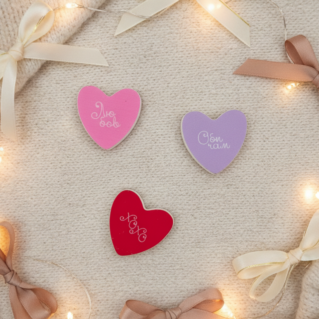 КОМПЛЕКТ ОТ 3 МАГНИТА СЪРЦА