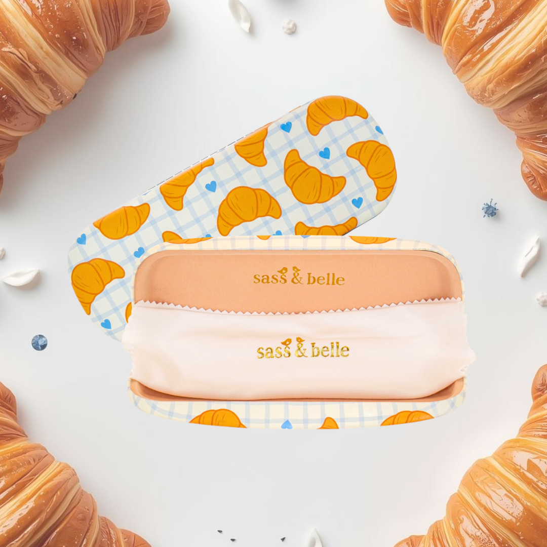 КУТИЙКА ЗА ОЧИЛА С КРОАСАНИ | CROISSANT GLASSES CASE