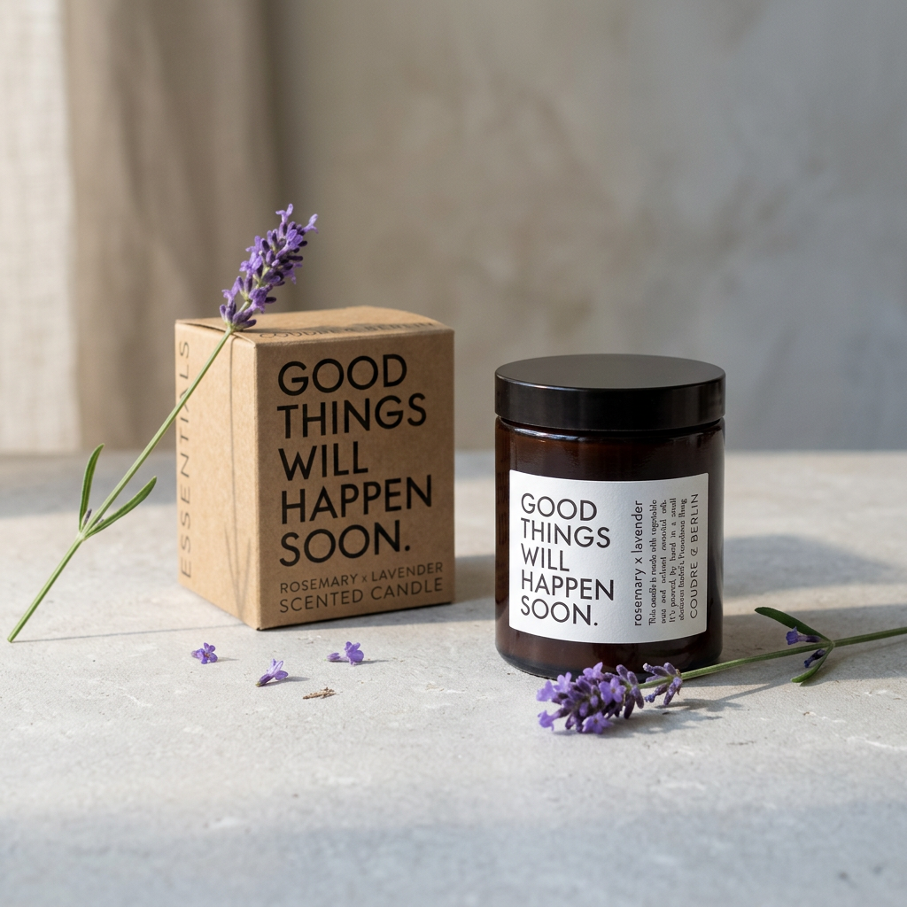 АРОМАТНА СВЕЩ „ROSEMARY X LAVENDER“ · GOOD THINGS