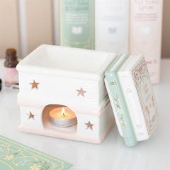 КЕРАМИЧЕН АРОМАТИЗАТОР И WAX WARMER „КУПЧИНА КНИГИ“