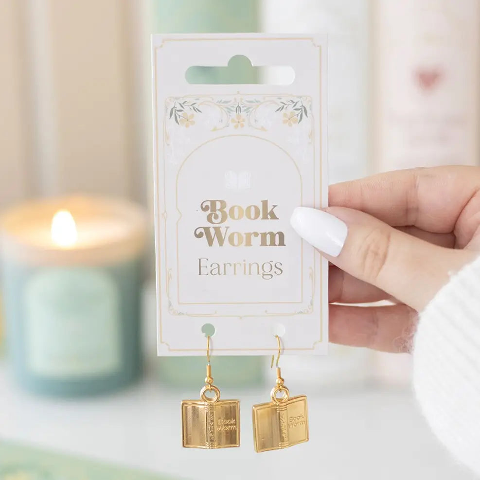 BOOK WORM EARRINGS – ОБЕЦИ „КНИЖЕН ЧЕРВЕЙ“