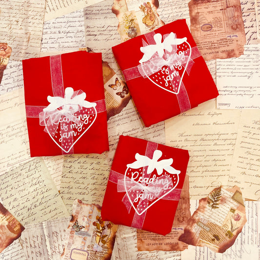 Платнена торбичка „Reading is my jam“